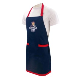 Customized royal blue halter apron Design printed logo pocket design halter wrap apron custom factory Quaker AP181 Customized royal blue halter apron Design printed logo pocket design halter wrap apron custom factory Quaker AP181
